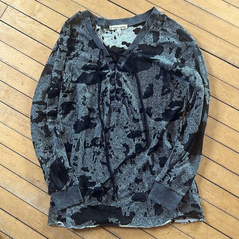 See through gilded intent long sleeve from buckle